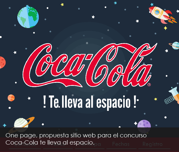 Página web concurso Coca-Cola te lleva al espacio